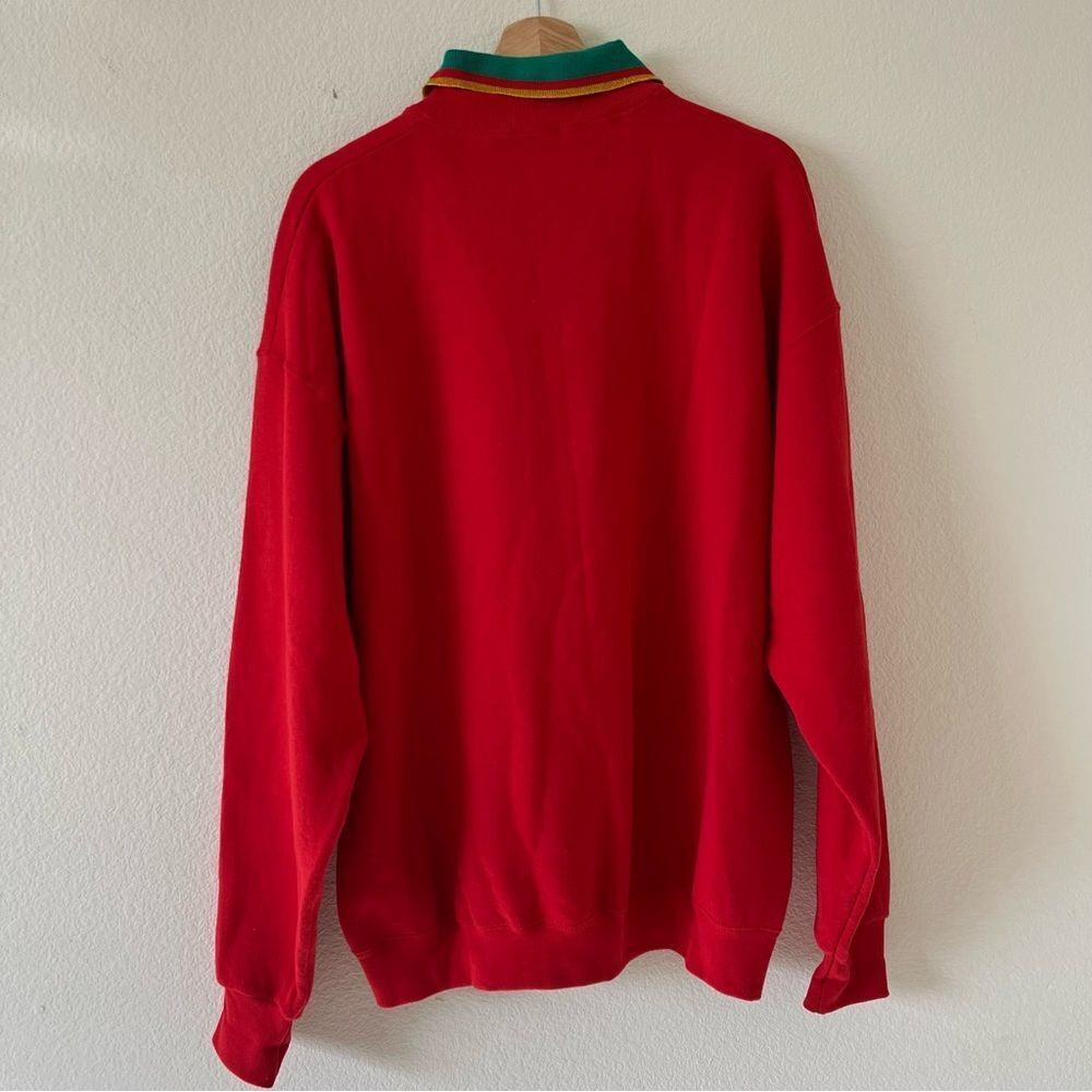 Vintage  Made in USA Hand Painted Beary Christmas Holiday Sweatshirt SZ OSFA - Picture 6 of 12